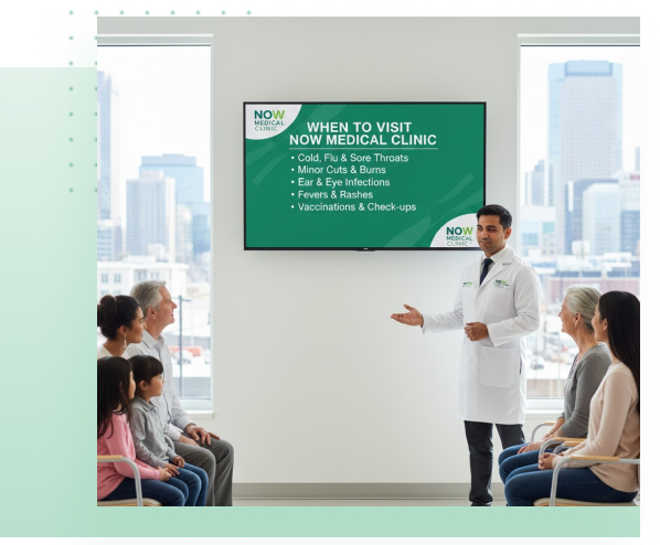 Why choose Now Medical Clinic - experienced doctors and extended hours in Calgary