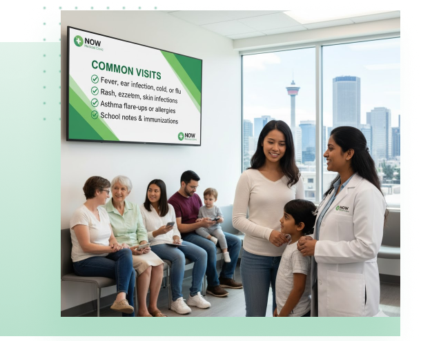 Why choose Now Medical Clinic - experienced doctors and extended hours in Calgary