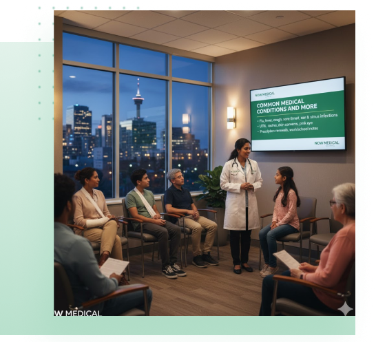 Why choose Now Medical Clinic - experienced doctors and extended hours in Calgary