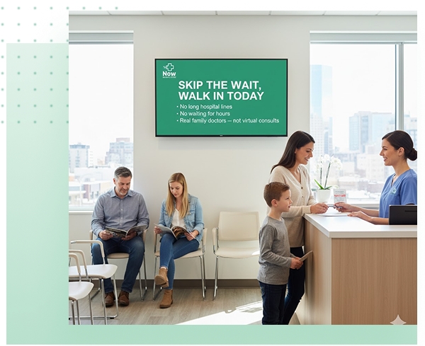 Why choose Now Medical Clinic - experienced doctors and extended hours in Calgary