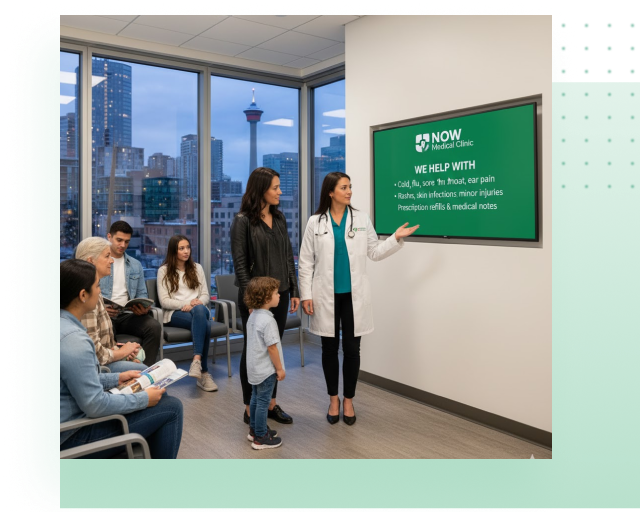 Why choose Now Medical Clinic - experienced doctors and extended hours in Calgary