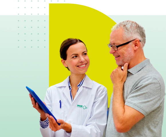Doctor consulting with patient