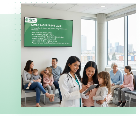 Why choose Now Medical Clinic - experienced doctors and extended hours in Calgary